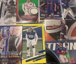 New Listing🔥Bulk Lot Of 100 Sports Cards  ⚾️ , 🏈 , 🏀 , ⚽️ Rookies , Stars Parallels🔥