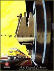 Monon Route Railroad 1950 At The Crossroads Vintage Poster Print Travel by Train