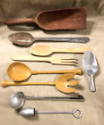 Lot 9 vintage kitchen gadgets & tools spoons & laddels & scoops