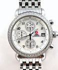 Michele CSX Diamond Chronograph Watch With SS Locking Band  in Excellent Cond..