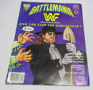 Battlemania #4 WWF 1991 comic with two pinups jake the snake & Sid Justice