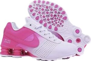 Hot Custom Made Womens Nike Shox White/Pink