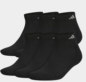 adidas men Athletic Cushioned Low-Cut Socks 6 Pairs Only Size (6-12)