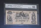 1850's $50 Canal Bank of Louisiana at New Orleans Obsolete PMG 65 EPQ Gem Unc