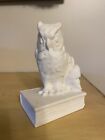 Rookwood Pottery Owl Bookend Single  2655 Unglazed White 1945 ~Flaws Please Read