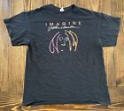 John Lennon ,Imagine Unisex T-shirt, Size Large Black