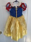 Disney Store Snow White Princess Dress Up Costume Girls Sz 4 Gown Halloween