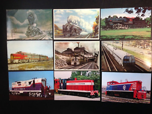 30+ postcard lot, Trains, Railway. Set 6. Nice!