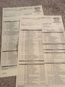REEVES INTERNATIONAL BREYER HORSE Dealer Sales Order Forms January 1995