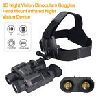 3D/8X Night Vision Goggles Head Mounted Binoculars Infrared Outdoor for Hunting