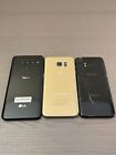 Lot 3 Samsung Galaxy S8 - 64GB - Midnight Black, Galaxy S7 Edge, LG V40 ThinQ