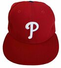 Philadelphia Phillies MLB Authentic New Era 59FIFTY 7 3/8 Fitted Red Cap/Hat