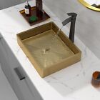 New ListingRectangular Vessel Bathroom Sink Stainless Steel - Sarlai 19