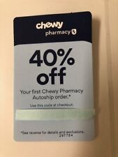 Chewy Pharmacy 40% Off First Chewy Pharmacy Autoship Order 40% OFF Exp 5/31/24