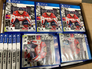 NHL 21 PS4 - LOT OF 124 GAMES (CASES & DISCS INCLUDED)