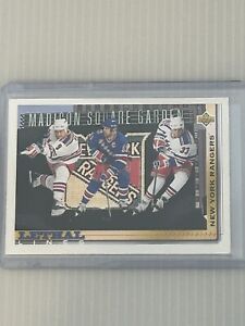 MARK MESSIER TONY AMONTE ADAM GRAVES 1992-93 UPPER DECK LETHAL LINES CARD