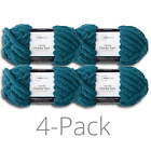 New ListingChunky Chenille Yarn, 31.7 yd, Corsair, 100% Polyester, Super Bulky, Pack of 4