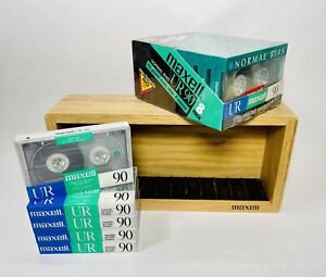 New Listing13 NEW Maxell UR-90 Blank Audio Cassette Tapes 90 Minute Normal Bias With Case