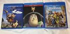 Blu Ray/ DVD Movie Animated Cartoon Kids Lot Of 13 Disney Pixar Warner Bros