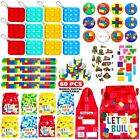 60 Pcs Building Blocks Party Favors For Kids, Brick Style Keychain Wristband Box
