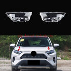 For Toyota RAV4 2019-2023 A Pair Headlight Lens Clear Cover + Sealant Glue