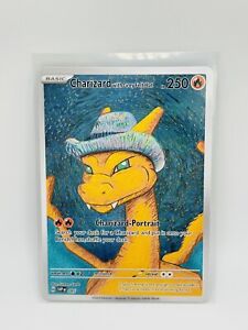 Pokemon Charizard With Grey Felt Hat Van Gogh Art Card