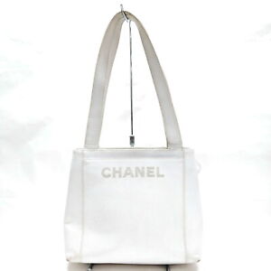 Chanel Shoulder Bag  Whites Caviar Skin 3253609