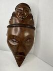 New ListingGhana African Tribal Mask Large Wood Hand Carved Wall Hanging Art 21