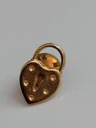 Golden Heart Lock Lapel Pin