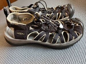KEEN Whisper 5124-BKGA Black Waterproof Hiking Outdoor Shoes Sandals Womens 6.5