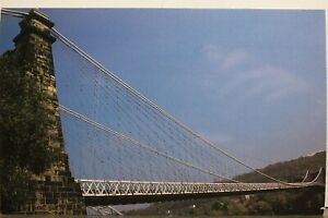 West Virginia WV Wheeling Suspension Bridge Postcard Old Vintage Card View Post