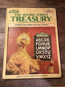 The Sesame Street Treasury Book Volume 1 Great Vintage Gift 1983 Number Letters