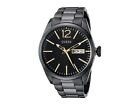 GUESS Men's U0657G2 Vintage-Inspired Black Ion-Plated Watch