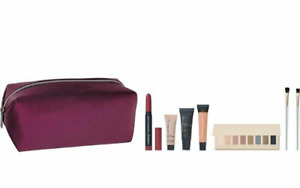 Ulta Beauty 8 Travel Set Palette Eye Face Primer Lipstick Lip Stain Magenta Bag