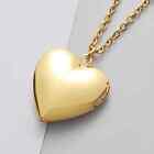 Gold Heart Necklace Locket with 18
