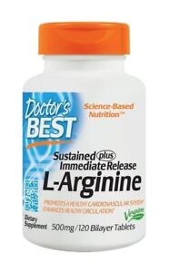 Doctors Best Sustained plus Immediate Release L-Arginine 500mg 120 Tablet