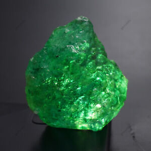 CERTIFIED Natural Emerald Earth Mined Green Huge Rough 449.85 Ct Loose Gemstone