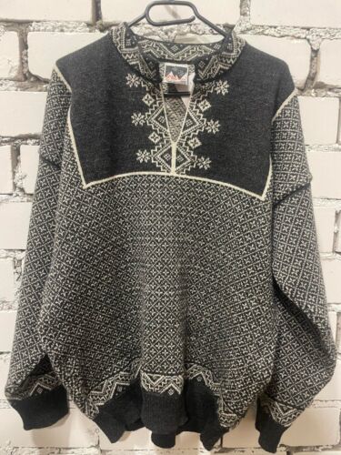 DALE OF NORWAY Men's Wool Sweater Knitted Pullover (Size: XXL)