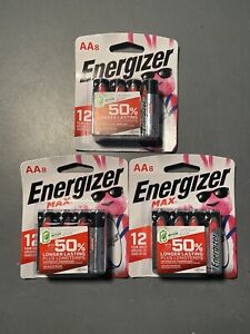 Energizer Max AA Batteries Alkaline Battery 24 Count Brand New Exp 12/2031