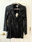 NWT Show Me Your Mumu Black Sequin Blazer Mini Dress - XS