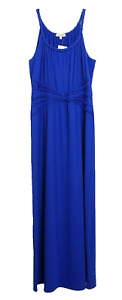 HALO Blue Keyhole Maxi Dress Women's S