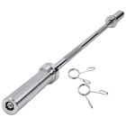 5Ft Olympic Barbell Bar Chrome Steel Straight Weight Lifting Bar For Home Gym