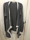 Anthropologie RD Style Sweater Womens X-Large Grey Open Front Cardigan