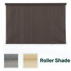 Outdoor Roller Shades Cordless Patio Roll Up Blinds 90% UV Protection for Porch