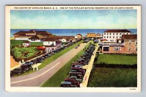 Carolina Beach NC-North Carolina, The Center, Antique, Vintage Postcard