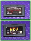 Mortal Kombat Gameboy Advance Video Game Pick Your GBA Game Title