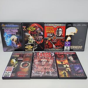 Horror DVD Movie Lot 8 Scarecrow Dracula Obscure Rare OOP Indie Slasher Set 95