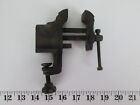 Vintage Miniature Mini Small Clamp On Table Desk Work Bench Vise 1-1/2