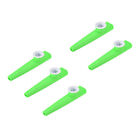 Kazoo Musical Instrument Plastic Green with Flute Diaphragm 5Pcs