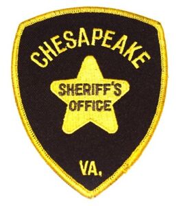 CHESAPEAKE VIRGINIA VA Sheriff Police Patch GOLD STAR OLD